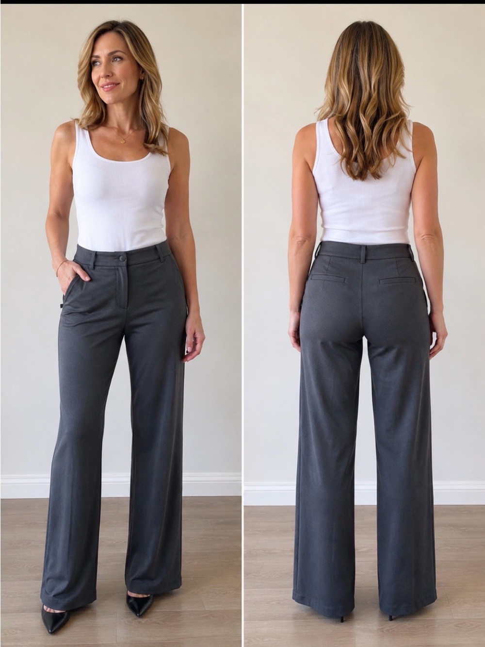 Tribal stretch Extensible Women’s Gray Dress Pants Size 4